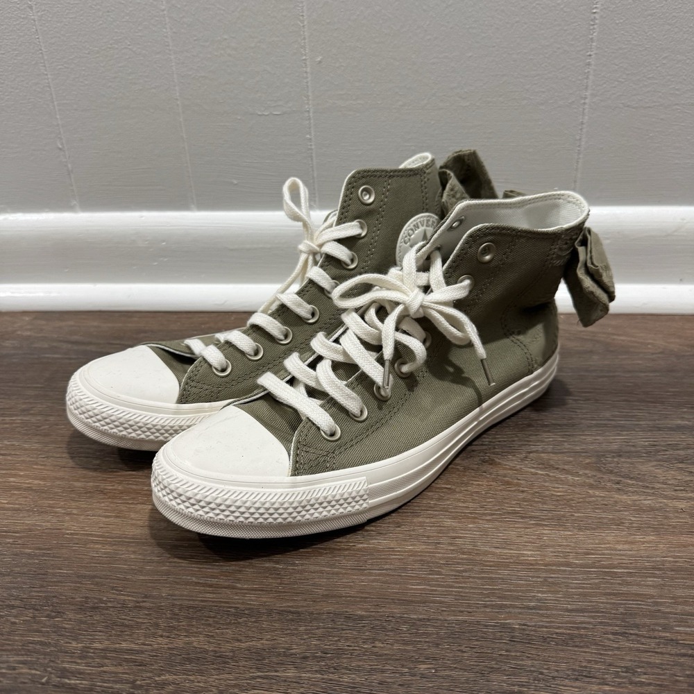 Converse All Star Hi Top Green Bow Women's Sz 9 Classic School Cute